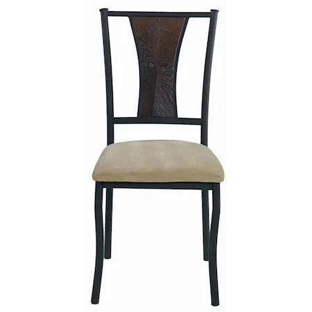 Four Reverse Diamond Side Chairs